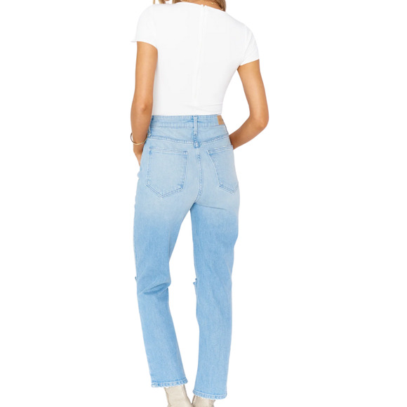 Show Me Your MuMu Midtown Straight Leg 90s Highrise Blue Jeans Womens Size 31 - Picture 6 of 13